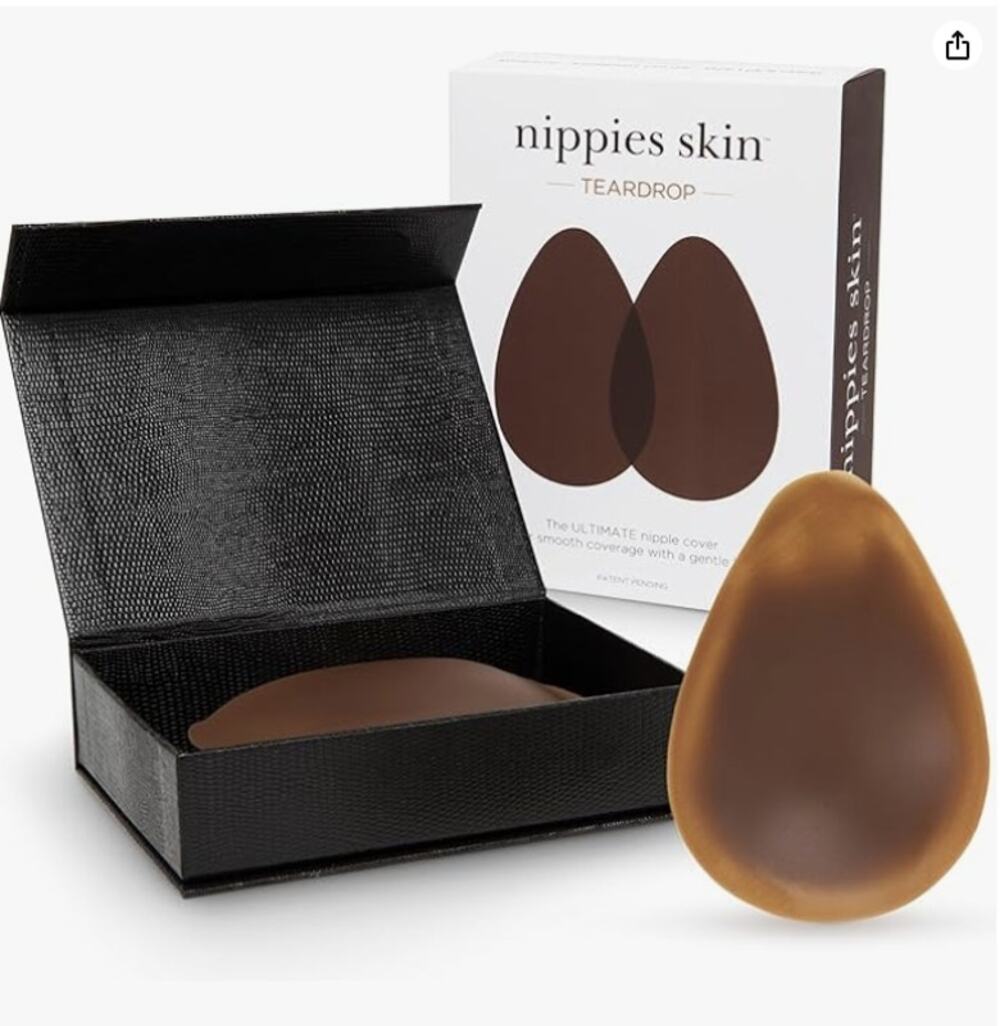 Nippies Skin Reusable Nipple Covers Teardrop Espresso - New A/B cups